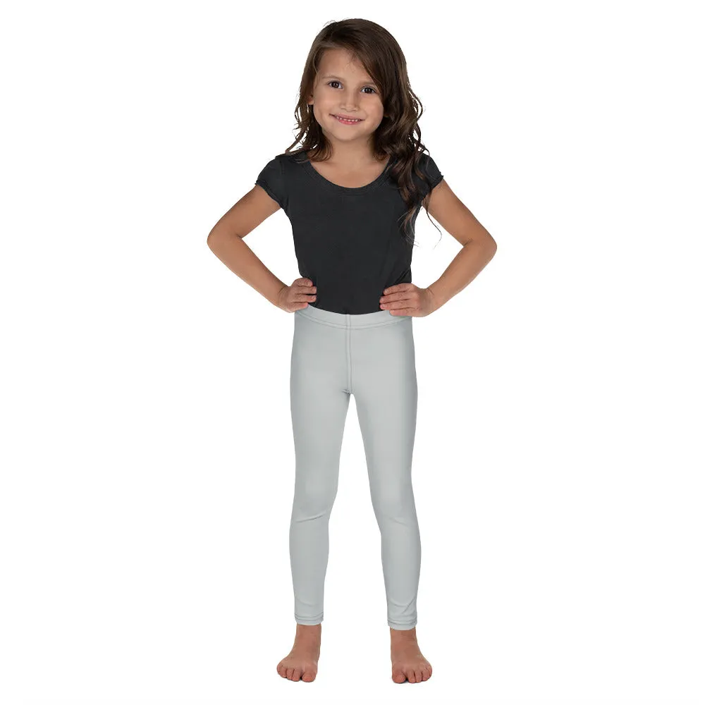 Move in Style: Solid Color Leggings for Girls' Playtime - Smoke