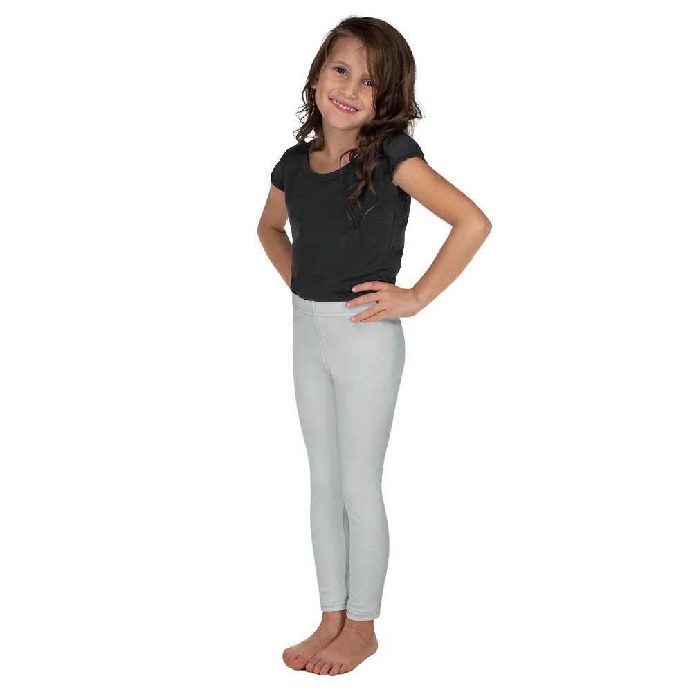 Move in Style: Solid Color Leggings for Girls' Playtime - Smoke