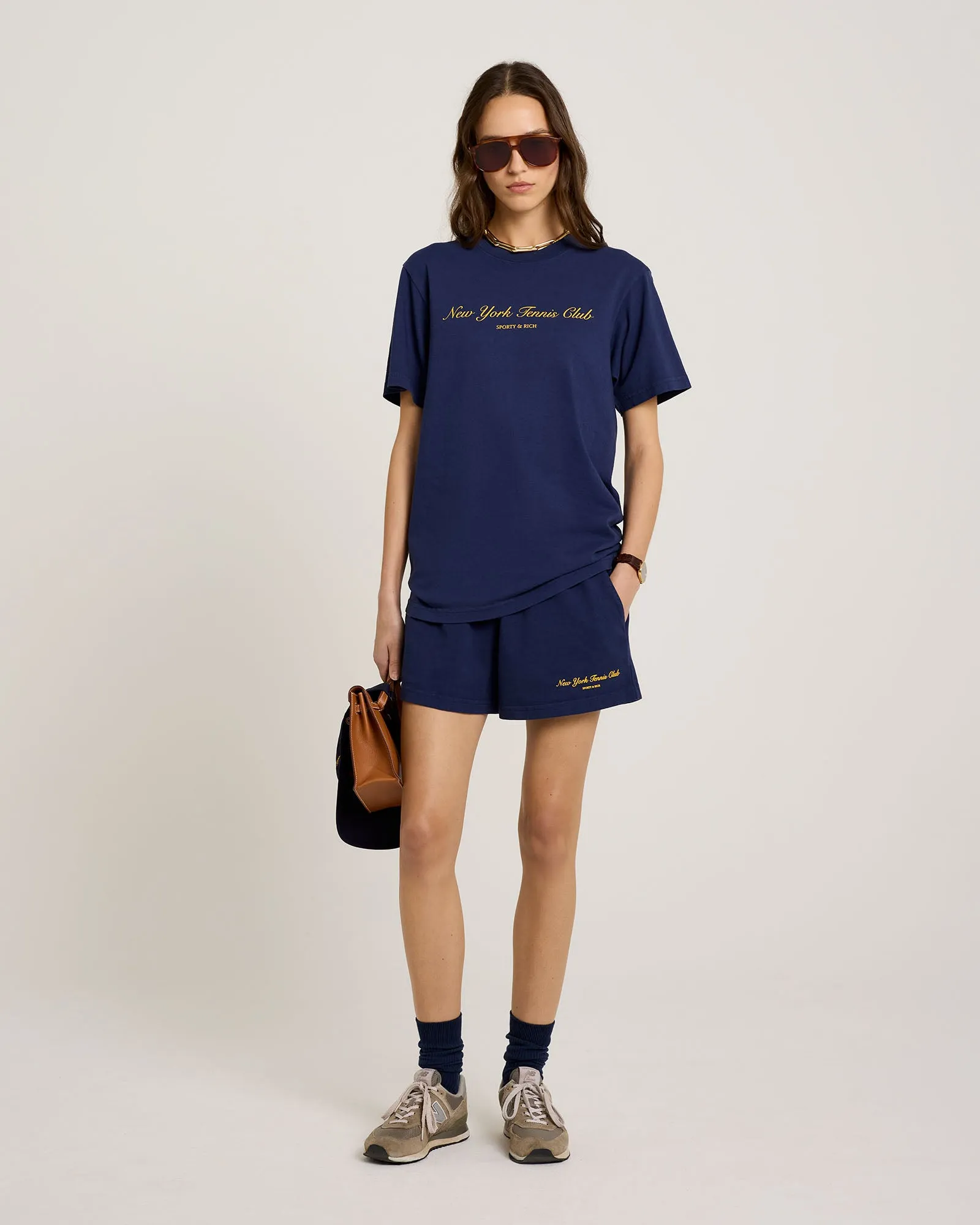 NY Tennis Club Disco Short - Navy/Gold