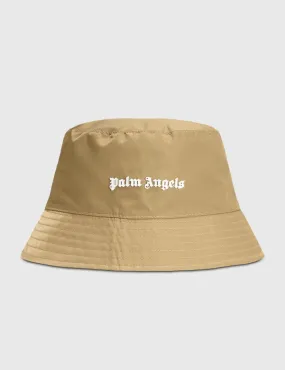 Palm Angels Classic Logo Bucket Hat Beige