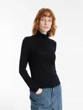 Pure Washable Wool Women Sheath Sweater