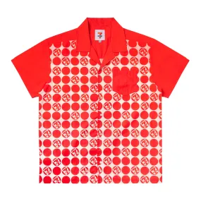 Retro 7-Eleven® Dot Button Up - Red