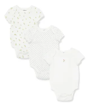 Rosebud 3-Pack Bodysuits