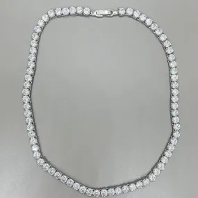 Round Tennis Necklace