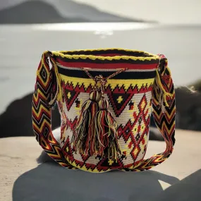 Skylar Large Handmade Crochet Wayuu Mochila Bag