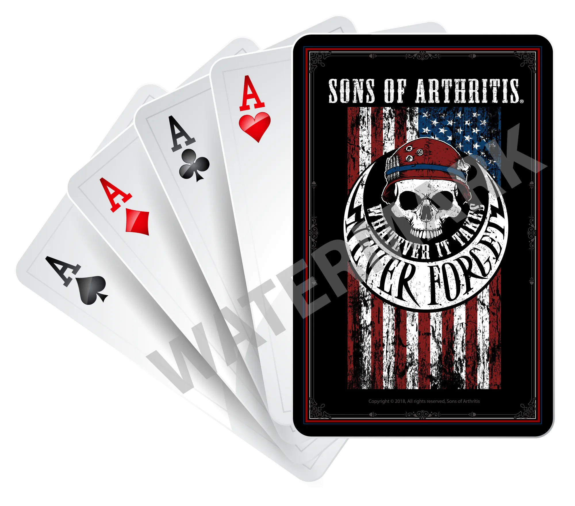 Sons of Arthritis "Never Forget" Playing Cards