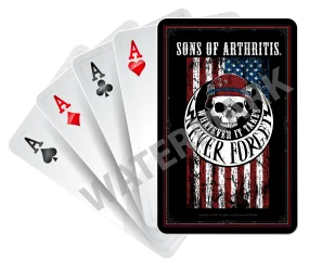 Sons of Arthritis "Never Forget" Playing Cards