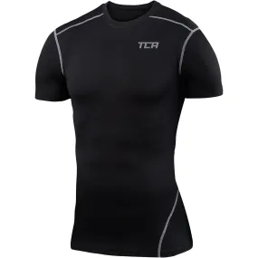 TCA Pro Performance Short Sleeve Mens Compression Top - Black