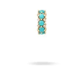 Turquoise   Diamond Rounds Big Bead