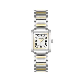 TWO TONE LUXE LINK WATCH SILVER GOLD