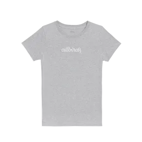 Women's Recycled Tee - Logo - Heathered Grey