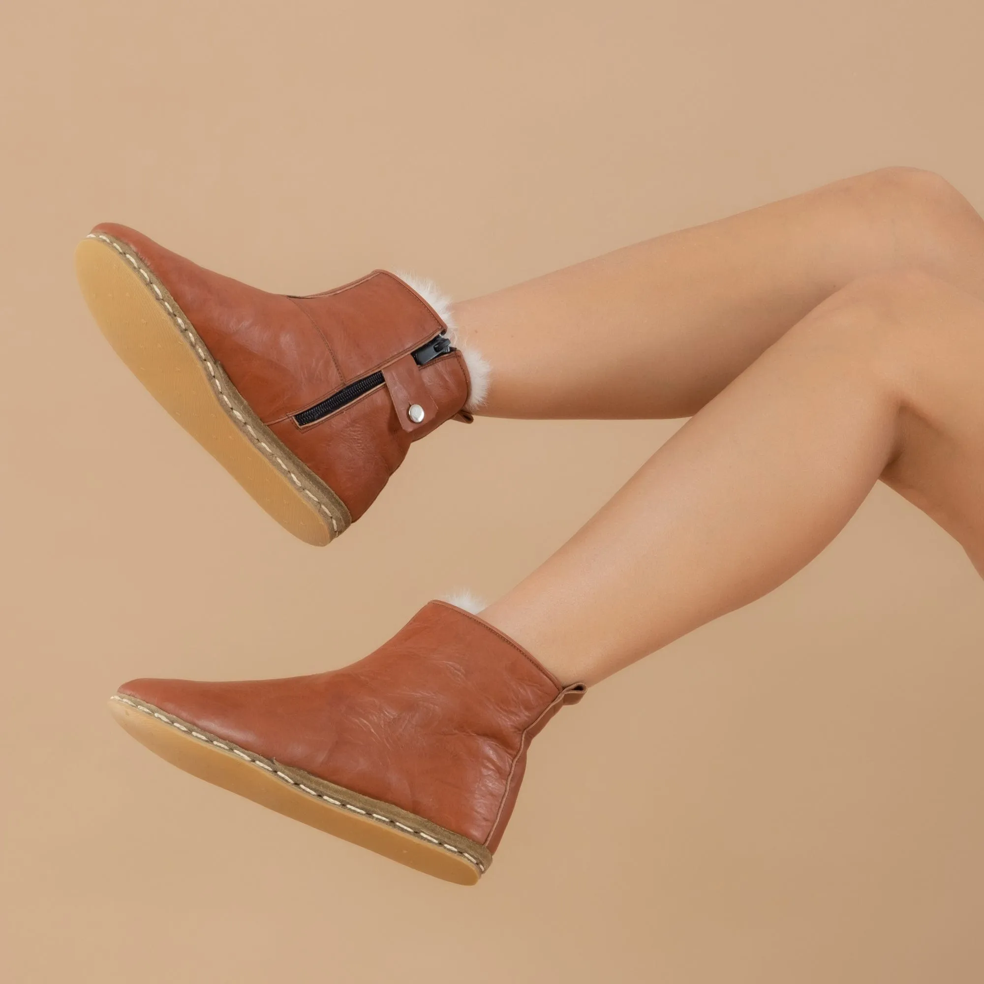 Women's Tan Shearlings