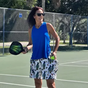 YOGAZ Breezy Tropical Stripe Colorful & Fun Shorts